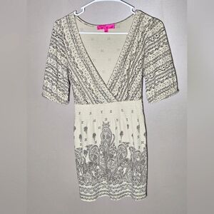 Almost Famous Vintage Y2K Boho Chic Festival Soft Grunge Tie Back Tunic, Large
